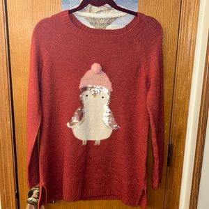Lauren Conrad Sequin Penguin Sweater 🐧